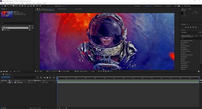 Screenshot de After Effects
